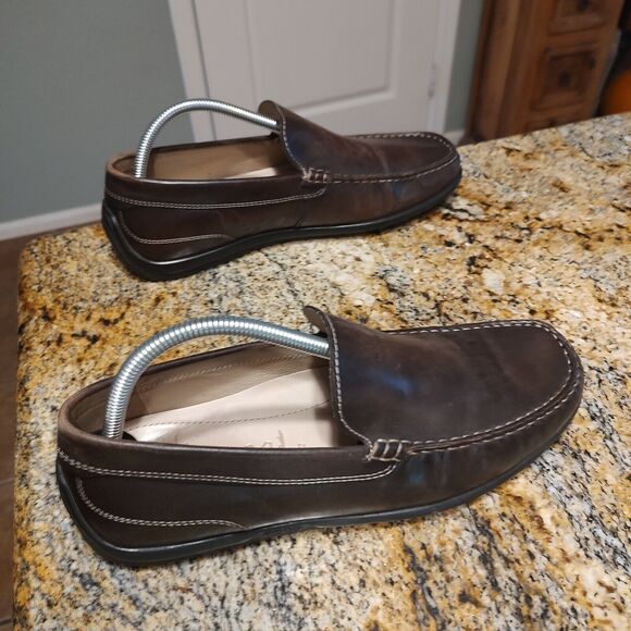 ECCO Classic Moc 2.0 Brown Leather Loafers Slip-On Shoe Men's Size US 9 EU 42 - Picture 5 of 12